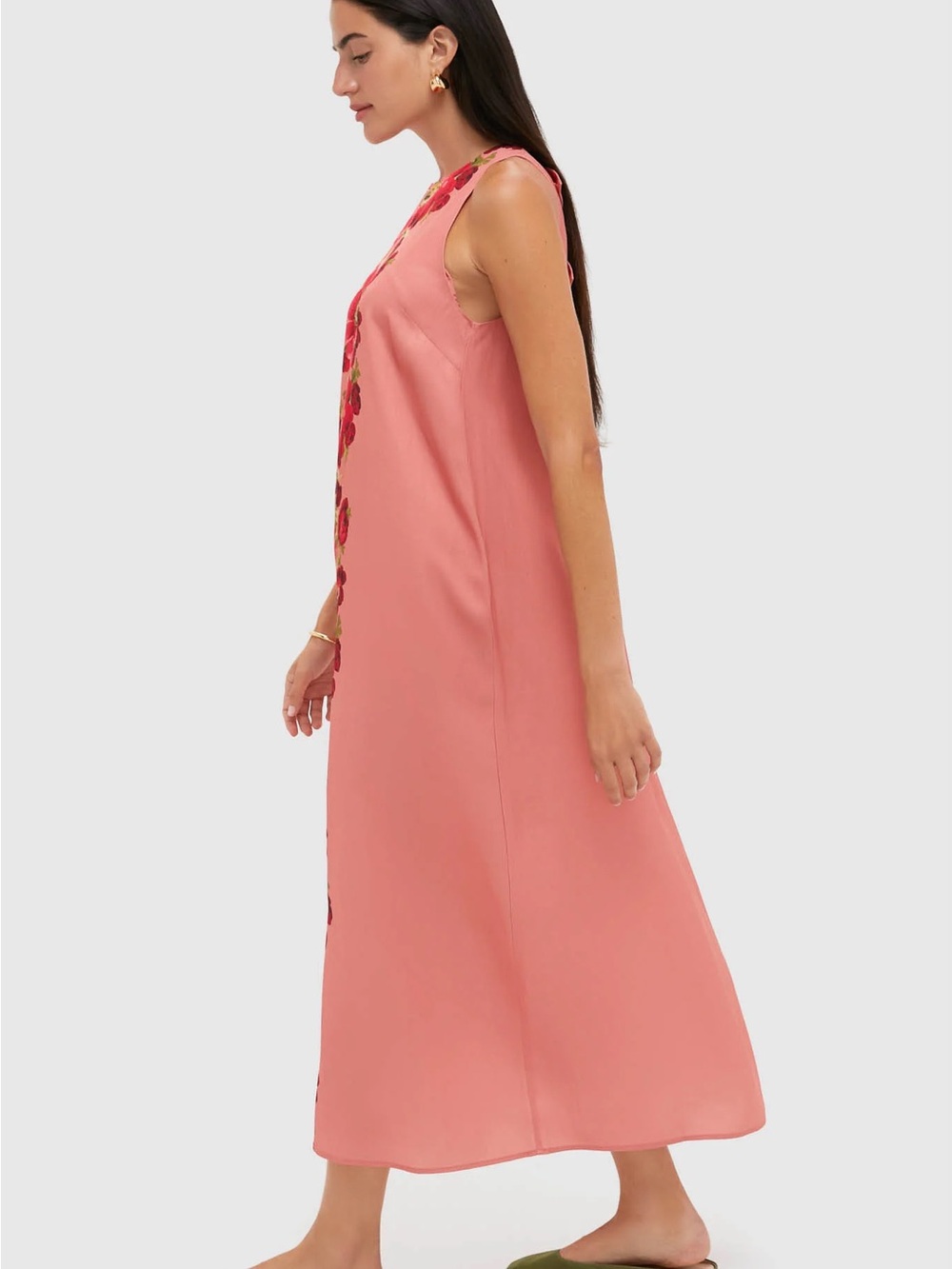 Tuckernuck Coral Poppy Portia Maxi Dress - Picture 4 of 11